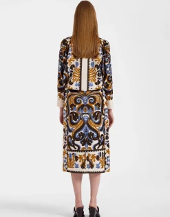 La DoubleJ Party Dressing<Pencil SkirtCorsini Cream in Jacquard