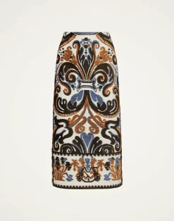 La DoubleJ Party Dressing<Pencil SkirtCorsini Cream in Jacquard