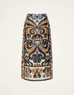 La DoubleJ Party Dressing<Pencil SkirtCorsini Cream in Jacquard