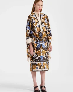 La DoubleJ Gonne<Pencil SkirtCorsini Cream in Jacquard