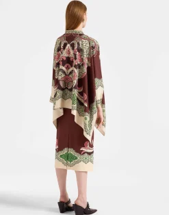 La DoubleJ Party Dressing<Pencil SkirtPortal Plac&eacute;e Brown in Envers Satin