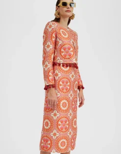 La DoubleJ Gonne<Pencil SkirtSun Orange in Jacquard