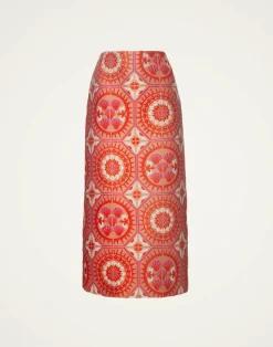 La DoubleJ Gonne<Pencil SkirtSun Orange in Jacquard