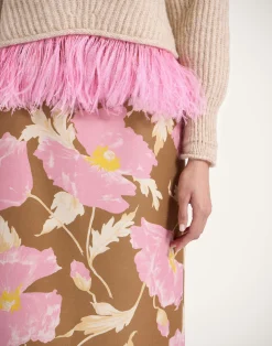 La DoubleJ Gonne<Pencil SkirtSylph Khaki in Cady Wool