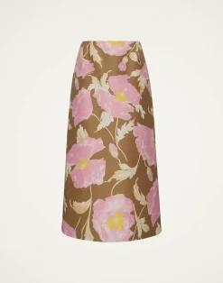 La DoubleJ Gonne<Pencil SkirtSylph Khaki in Cady Wool