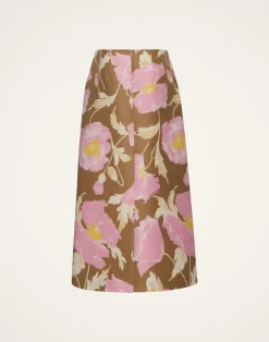 La DoubleJ Gonne<Pencil SkirtSylph Khaki in Cady Wool