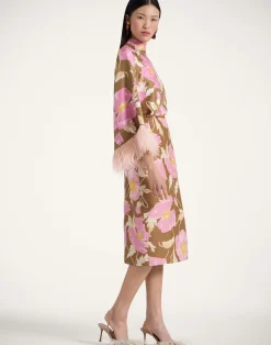 La DoubleJ Party Dressing<Pencil SkirtSylph Khaki in Cady Wool