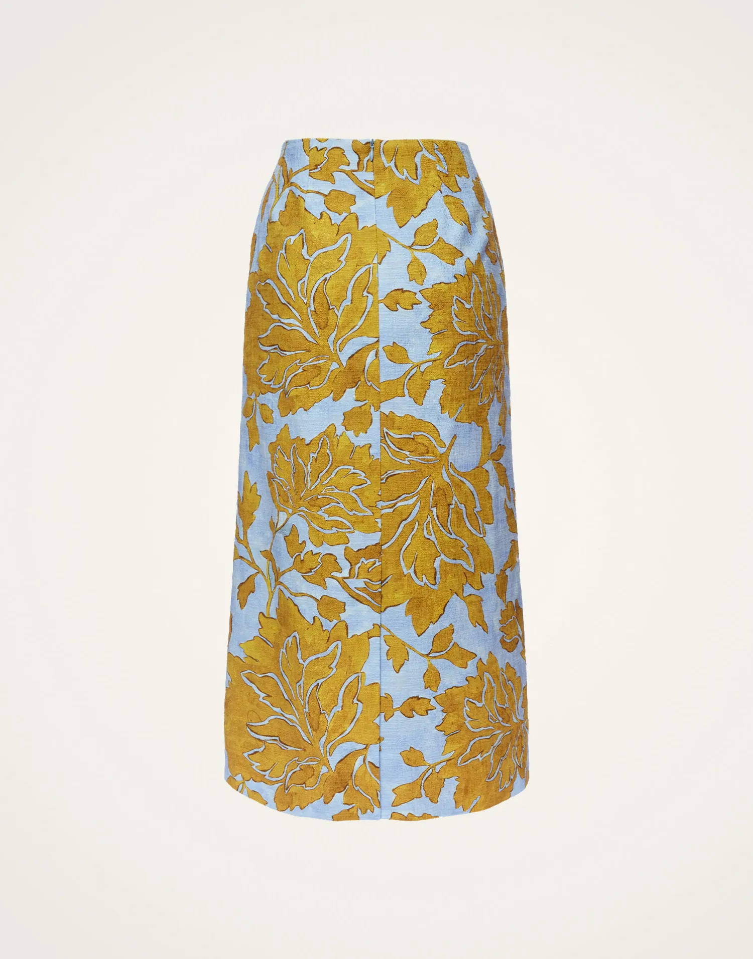 La DoubleJ Gonne<Pencil SkirtTangle Light Blue in Shot Cotton