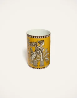 La DoubleJ Vasi|Home Décor<Pillar VaseThe Sphynx Saffron in Porcelain