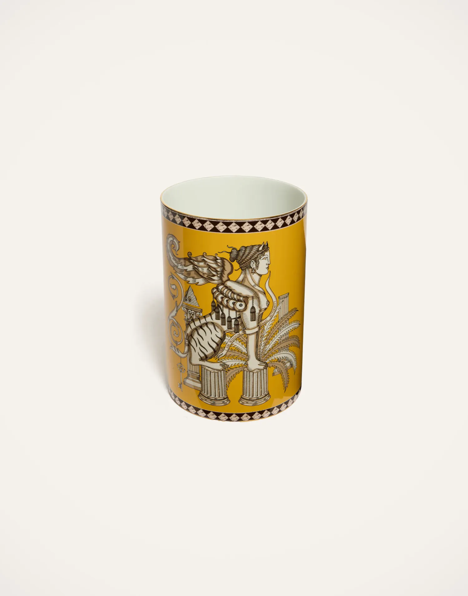 La DoubleJ Vasi|Home Décor<Pillar VaseThe Sphynx Saffron in Porcelain
