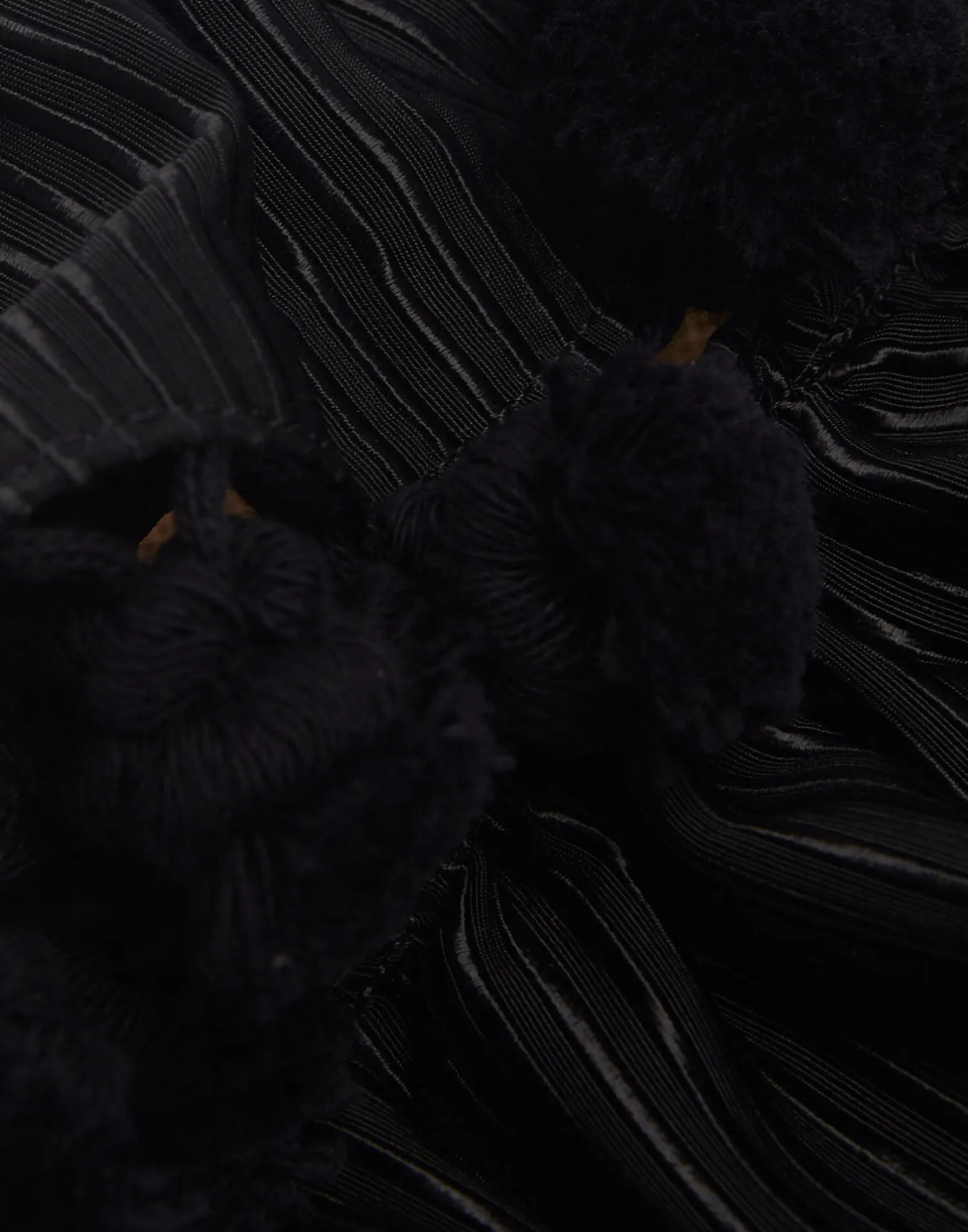 La DoubleJ Scarpe|Accessories<Pimento SlideSolid Black in Viscose & Jute