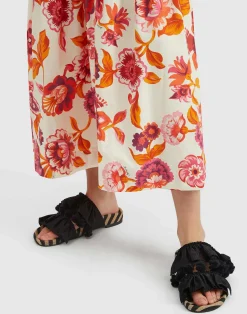 La DoubleJ Scarpe|Accessories<Pimento SlideSolid Black in Viscose & Jute