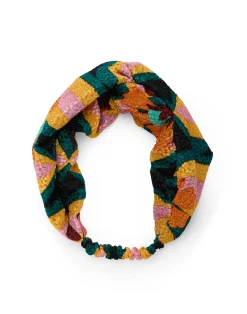 La DoubleJ Accessori Per Capelli|Accessories<Pinup HeadbandArcturus Blue Petrol in Velvet Devor&eacute;