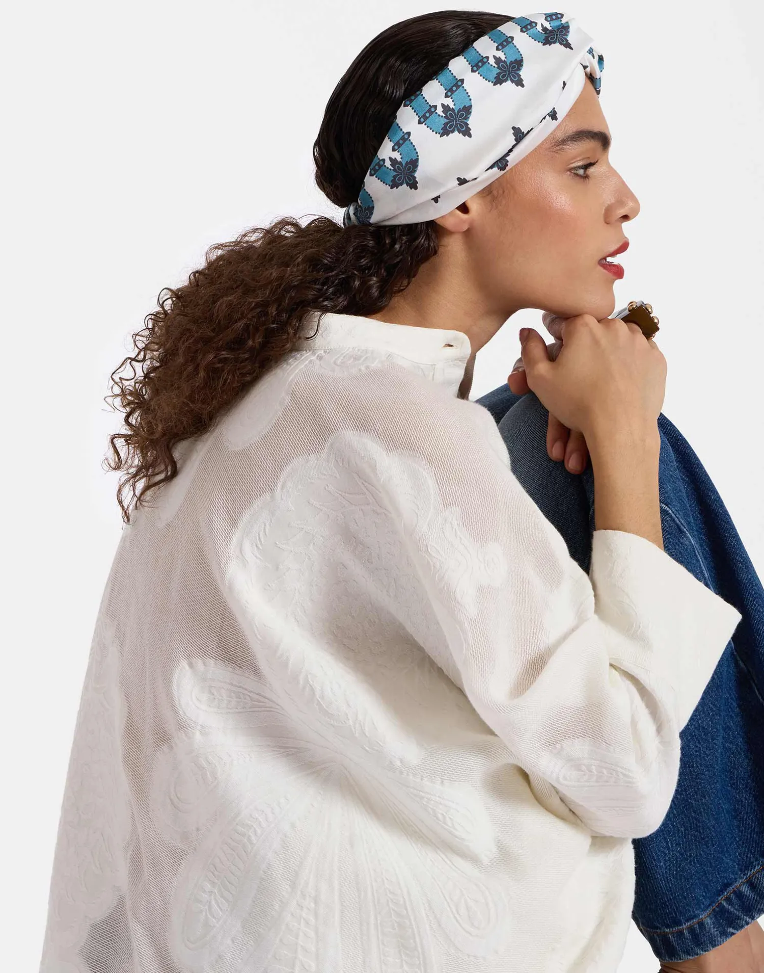 La DoubleJ Accessori Per Capelli|Accessories<Pinup HeadbandScirocco Ivory in Twill
