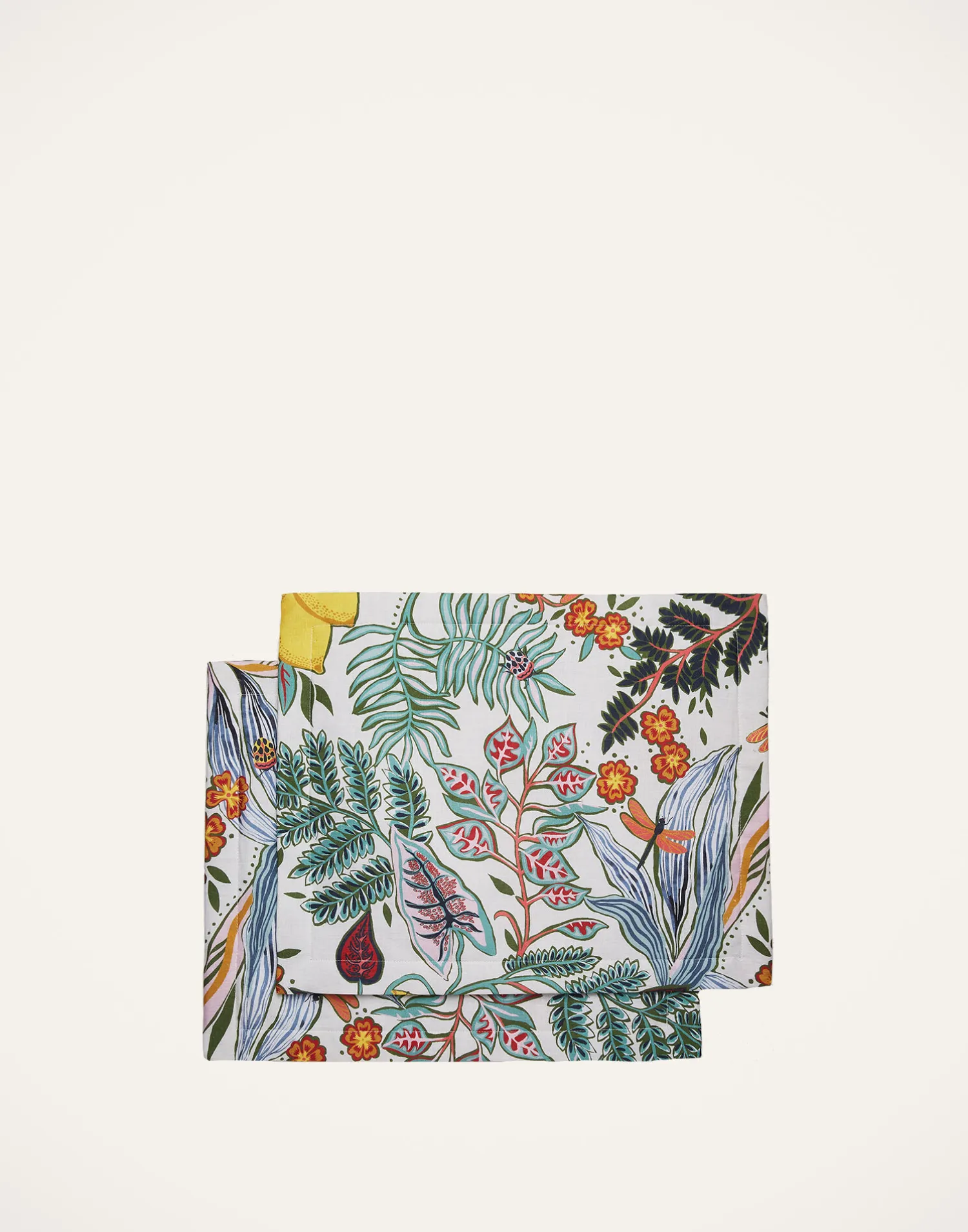 La DoubleJ Runner E Tovagliette|Tessili<Placemat Set Of 2Botanical in Linen