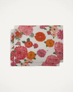 La DoubleJ Runner E Tovagliette|Tessili<Placemat Set Of 2Bright Blooms in Linen