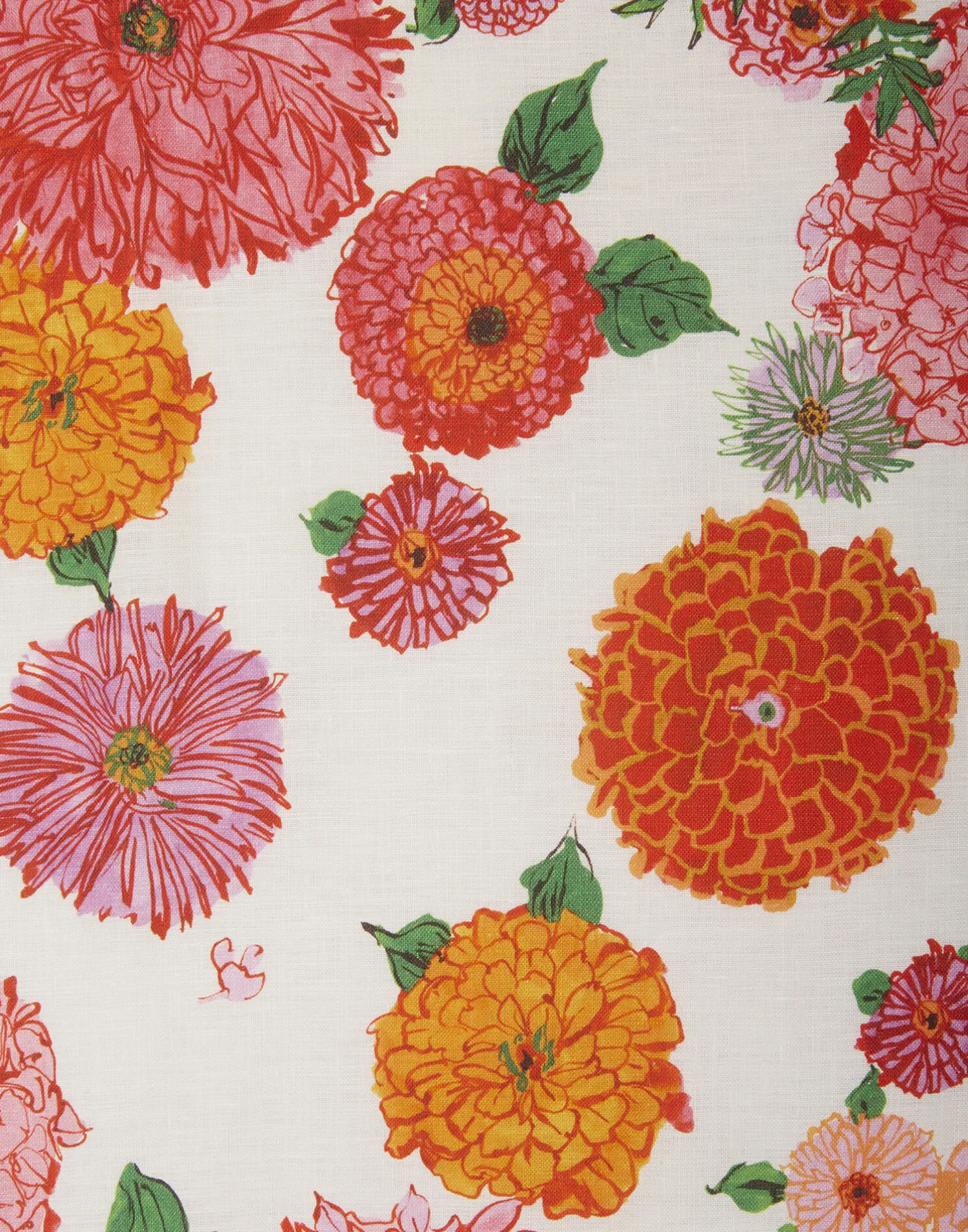 La DoubleJ Runner E Tovagliette|Tessili<Placemat Set Of 2Bright Blooms in Linen