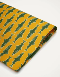 La DoubleJ Runner E Tovagliette|Tessili<Placemat Set Of 2Como Fish Yellow in Linen