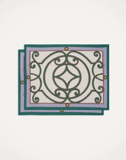 La DoubleJ Runner E Tovagliette|Tessili<Placemat Set Of 2Cortile Ivory in Linen
