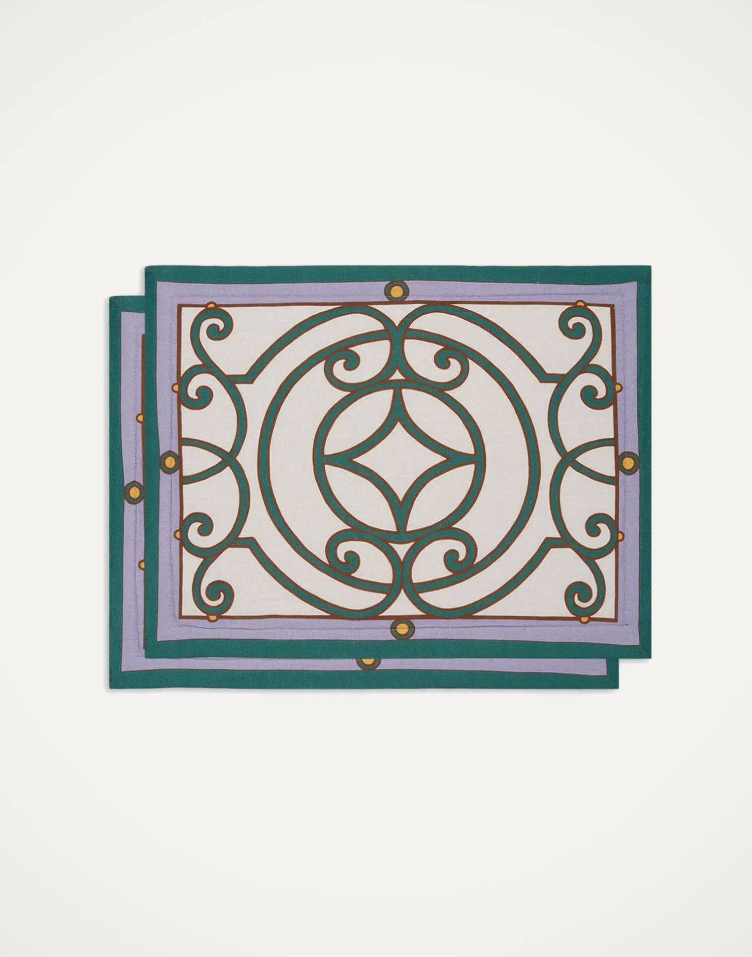 La DoubleJ Runner E Tovagliette|Tessili<Placemat Set Of 2Cortile Ivory in Linen