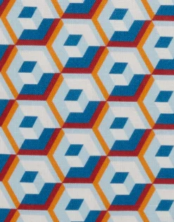 La DoubleJ Runner E Tovagliette|Tessili<Placemat Set Of 2Cubi Blu in Linen