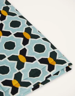 La DoubleJ Runner E Tovagliette|Tessili<Placemat Set Of 2Plaza Small Light Blue in Shot Cotton