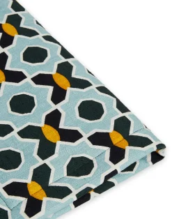 La DoubleJ Runner E Tovagliette|Tessili<Placemat Set Of 2Plaza Small Light Blue in Shot Cotton