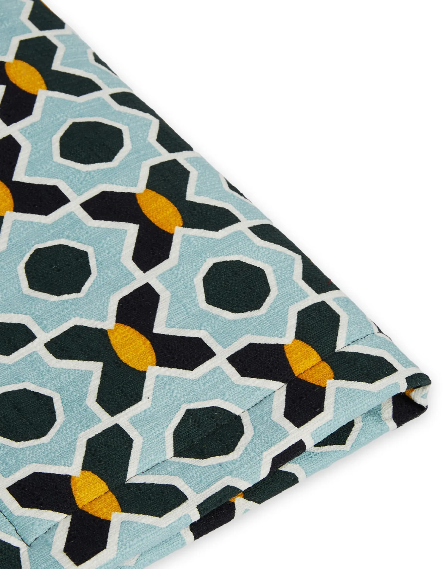 La DoubleJ Runner E Tovagliette|Tessili<Placemat Set Of 2Plaza Small Light Blue in Shot Cotton