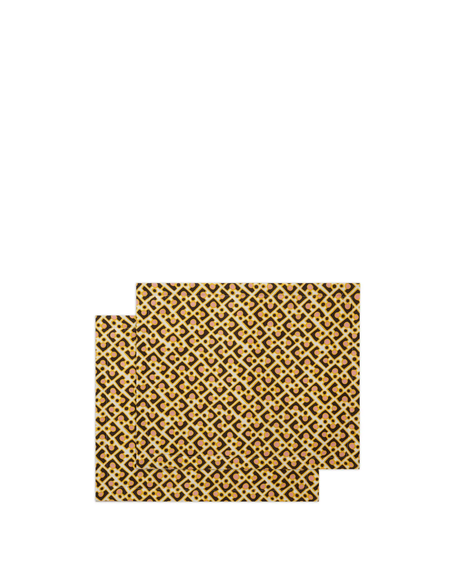 La DoubleJ Runner E Tovagliette|Tessili<Placemat Set Of 2Puzzle Rosa in Linen