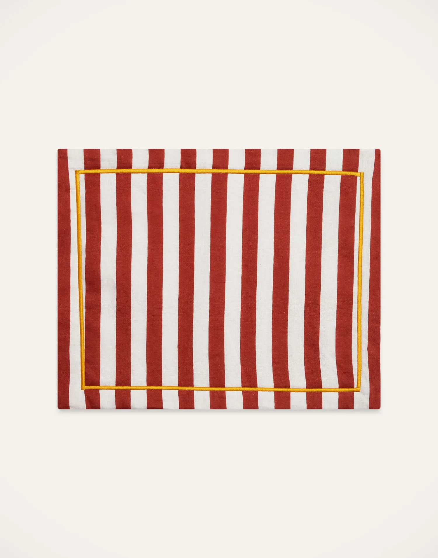 La DoubleJ Runner E Tovagliette|Tessili<Placemat Set Of 2Riviera Brick in Linen