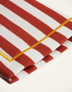 La DoubleJ Runner E Tovagliette|Tessili<Placemat Set Of 2Riviera Brick in Linen