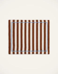 La DoubleJ Runner E Tovagliette|Tessili<Placemat Set Of 2Riviera Cioccolato in Linen