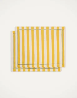 La DoubleJ Runner E Tovagliette|Tessili<Placemat Set Of 2Riviera Giallo in Linen