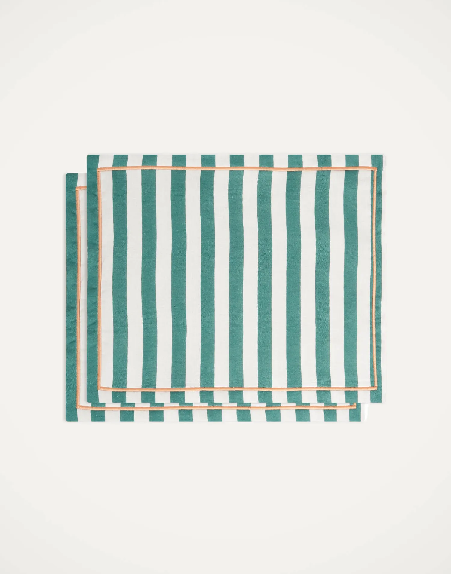 La DoubleJ Runner E Tovagliette|Tessili<Placemat Set Of 2Riviera Green in Linen