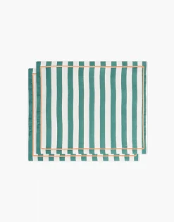 La DoubleJ Runner E Tovagliette|Tessili<Placemat Set Of 2Riviera Green in Linen