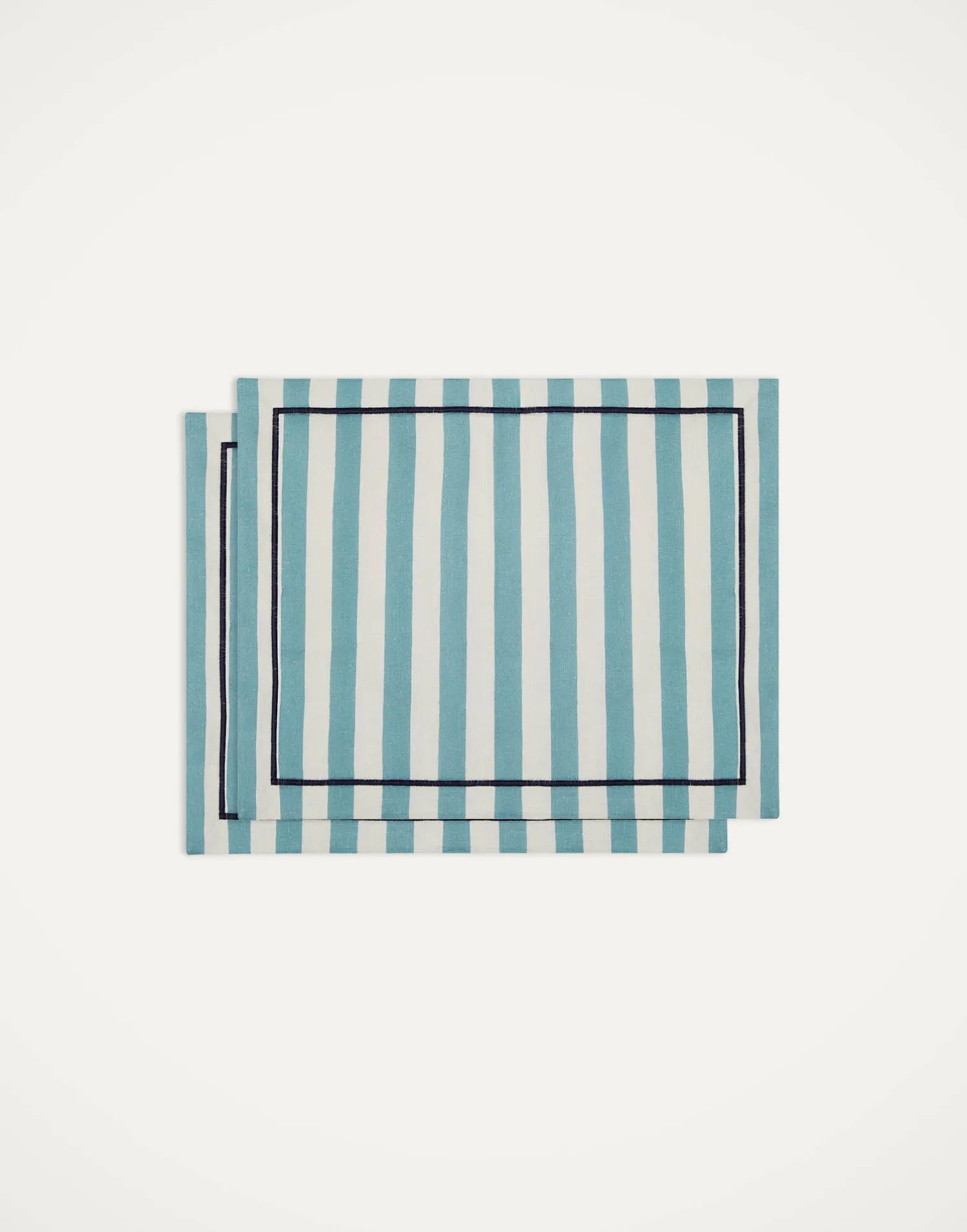 La DoubleJ Runner E Tovagliette|Tessili<Placemat Set Of 2Riviera Sky Blue in Linen