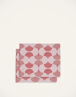 La DoubleJ Runner E Tovagliette|Tessili<Placemat Set Of 2Slinky Rosso in Linen