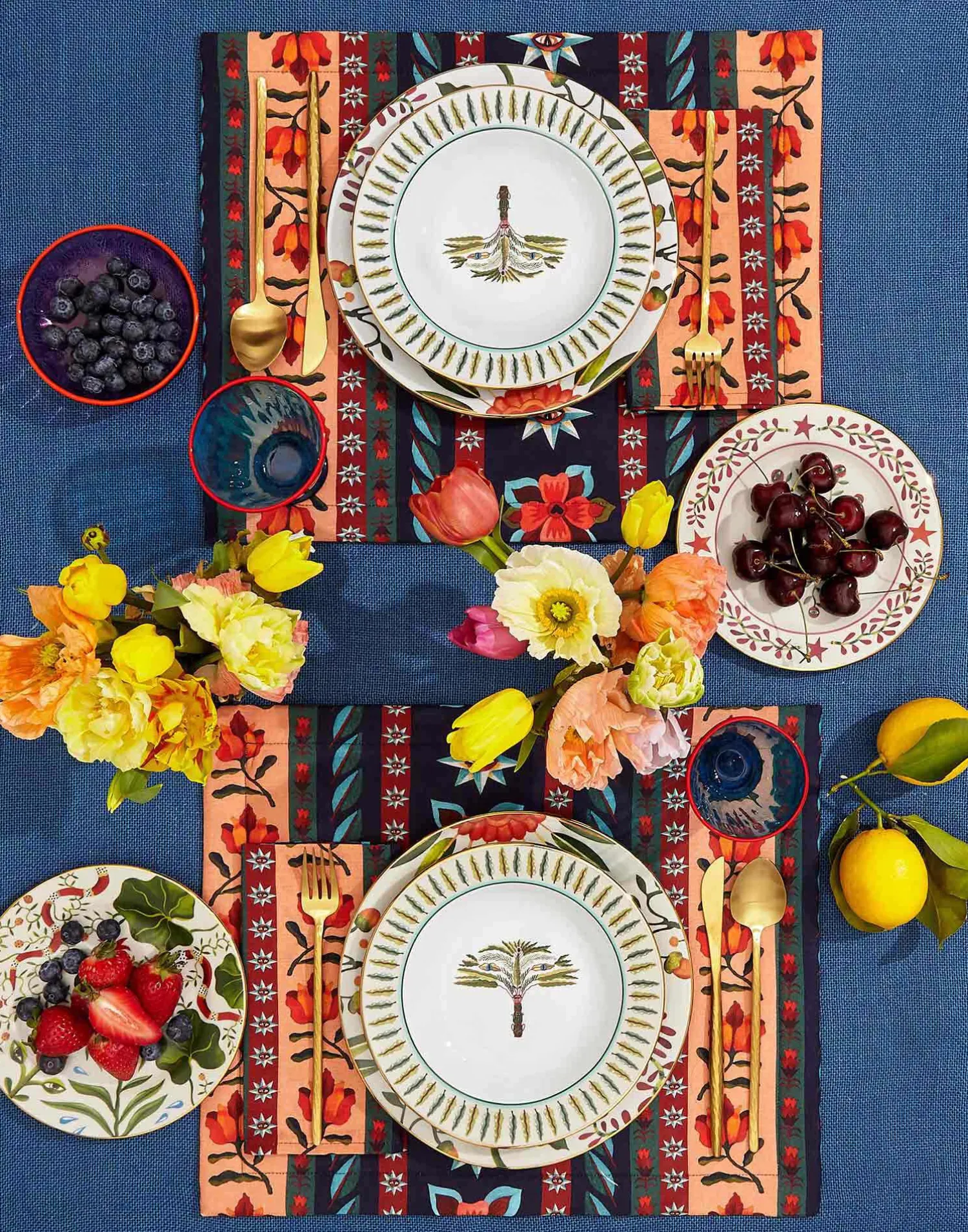 La DoubleJ Runner E Tovagliette|Tessili<Placemat Set Of 2Strisce in Linen