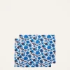 La DoubleJ Runner E Tovagliette|Tessili<Placemat Set Of 2Wildbird Blu Small in Linen