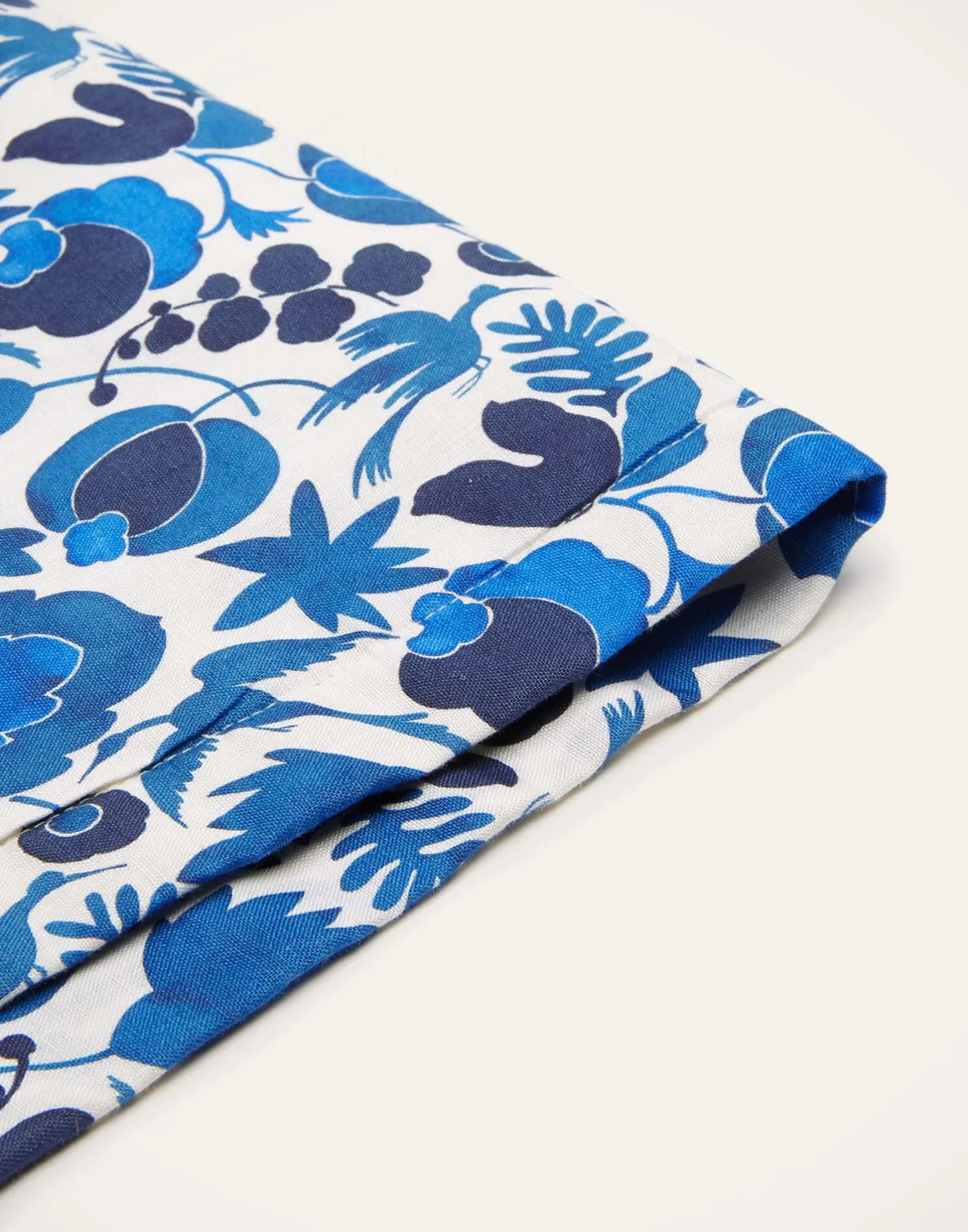 La DoubleJ Runner E Tovagliette|Tessili<Placemat Set Of 2Wildbird Blu Small in Linen