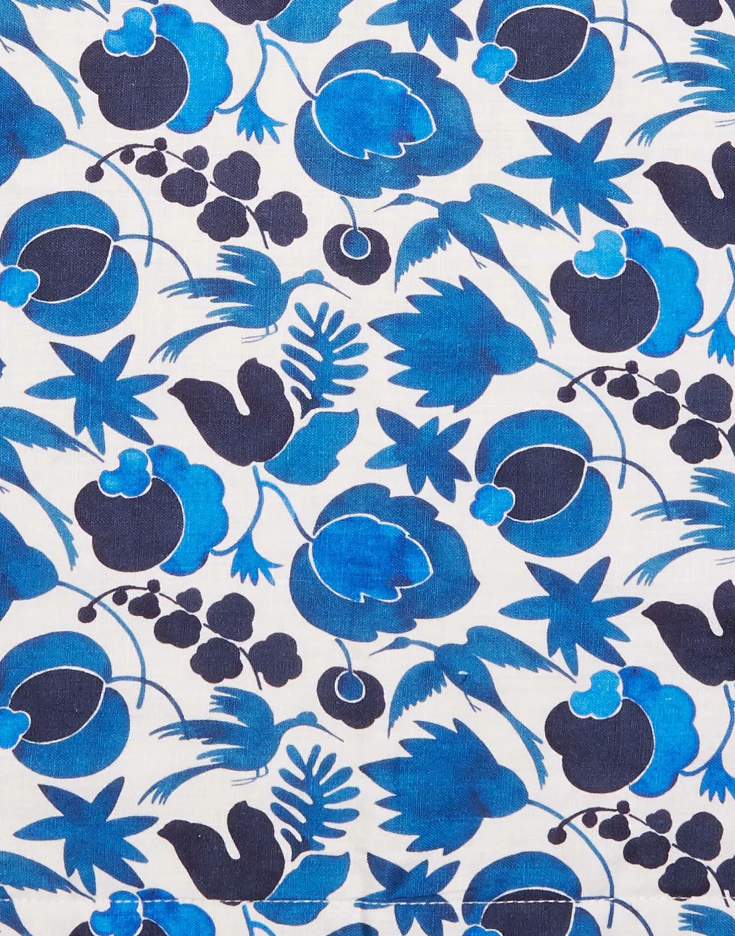La DoubleJ Runner E Tovagliette|Tessili<Placemat Set Of 2Wildbird Blu Small in Linen