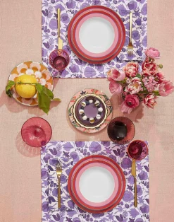 La DoubleJ Runner E Tovagliette|Tessili<Placemat Set Of 2Wildbird Viola Small in Linen