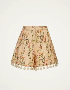 La DoubleJ Pantaloni E Shorts<Playa ShortsPrimavera Cream in Tweed With Tassels