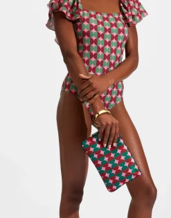 La DoubleJ Borse E Pochettes|Accessories<PochetteMezzaluna Pink in Duchesse