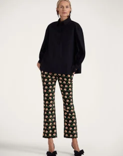 La DoubleJ Camicie E Top<Poet ShirtSolid Black in Cotton Poplin