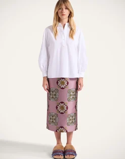 La DoubleJ Camicie E Top<Poet ShirtSolid White in Tailor Poplin