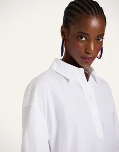 La DoubleJ Camicie E Top<Poet ShirtSolid White in Tailor Poplin