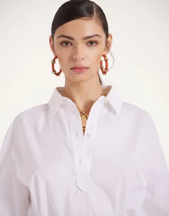 La DoubleJ Camicie E Top<Poet ShirtSolid White in Tailor Poplin
