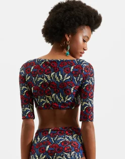 La DoubleJ Moda Mare<Portofino TopBlooms in Lycra