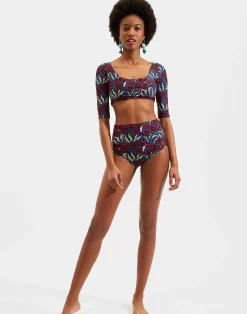 La DoubleJ Moda Mare<Portofino TopBlooms in Lycra